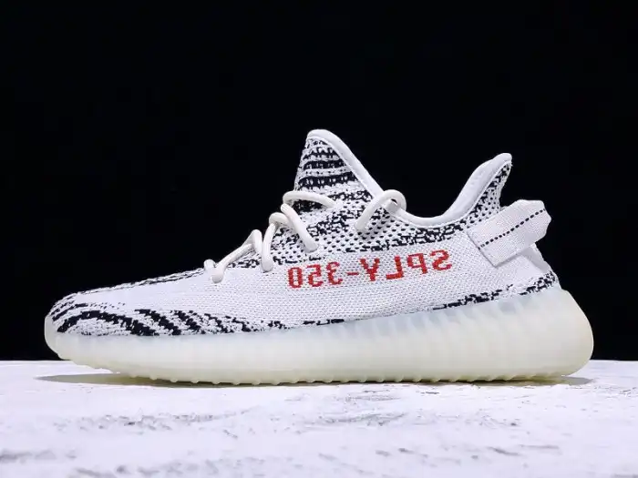 Rep Adidas Yeezy Boost 350 V2 Zebra Black White CP9654 0124