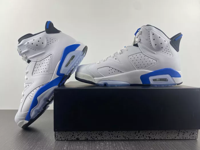 Rep Air Jordan 6 Retro Sport Blue (2014) 384664-107 0118