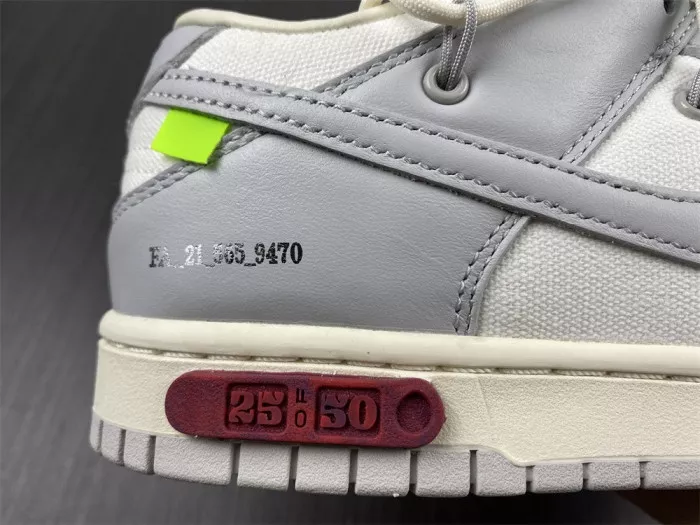 Cheap Nike Dunk Low Off-White Lot 25 DM1602-121 0116