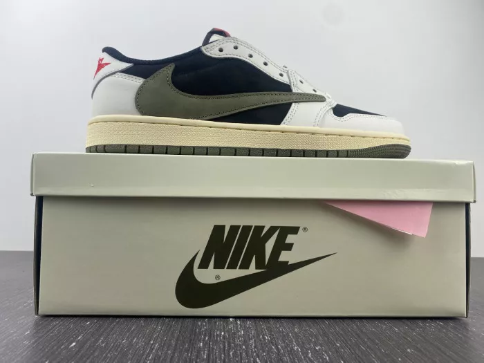 Cheap Travis Scott x Air Jordan 1 Low OG WMNS Olive DZ4137-106 0115