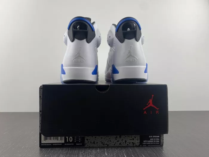 Rep Air Jordan 6 Retro Sport Blue (2014) 384664-107 0118