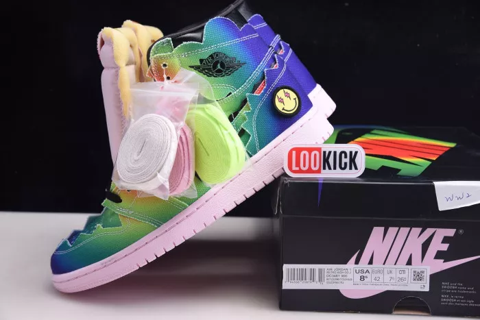 Cheap J BALVIN X AIR JORDAN 1 HIGH OG DC3481-900 0115