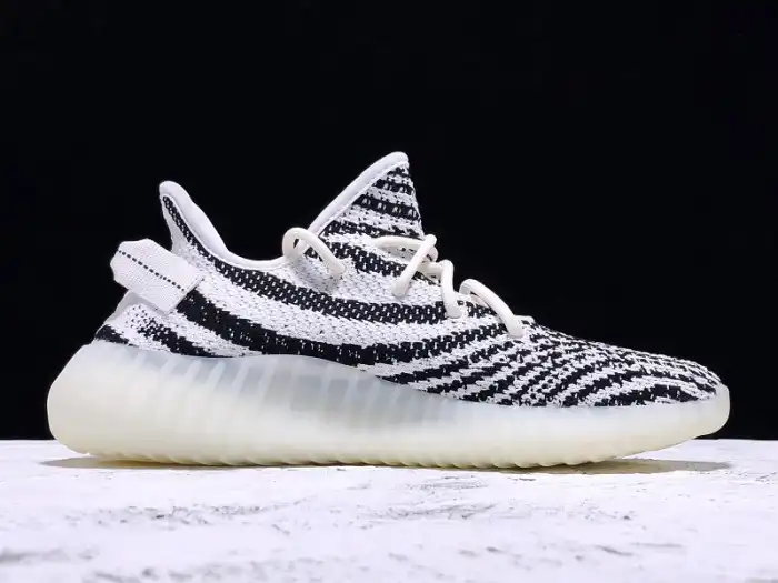 Rep Adidas Yeezy Boost 350 V2 Zebra Black White CP9654 0124