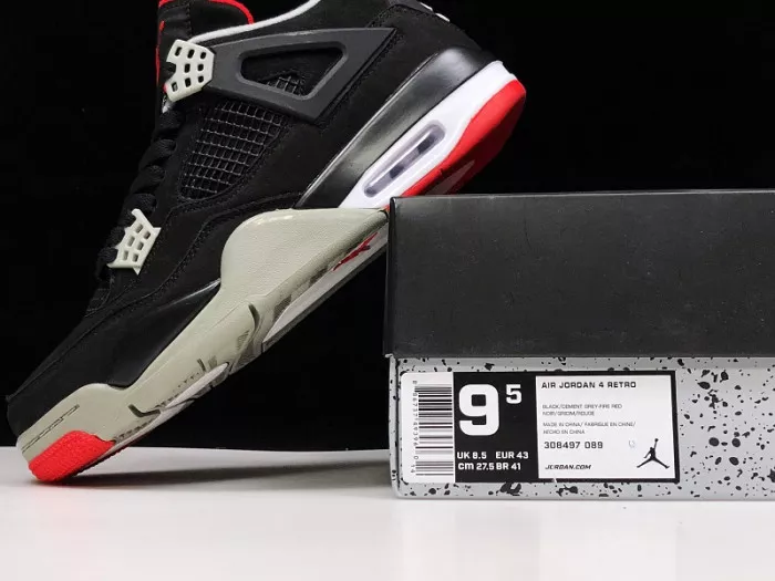 Cheap JORDAN 4 RETRO BLACK CEMENT 308497-060 0115