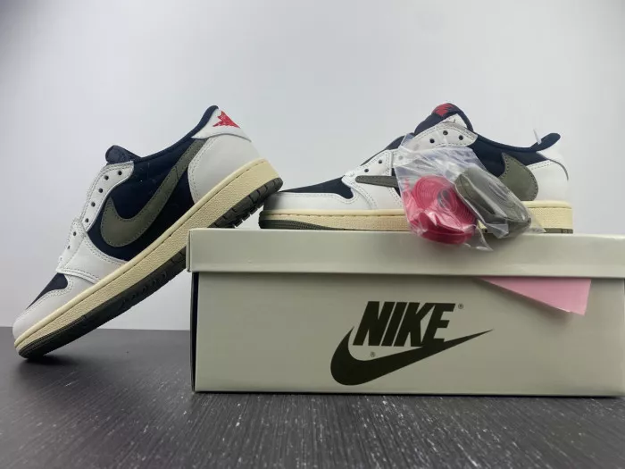 Cheap Travis Scott x Air Jordan 1 Low OG WMNS Olive DZ4137-106 0115