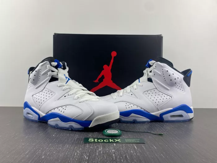 Rep Air Jordan 6 Retro Sport Blue (2014) 384664-107 0118