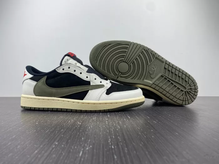 Cheap Travis Scott x Air Jordan 1 Low OG WMNS Olive DZ4137-106 0115