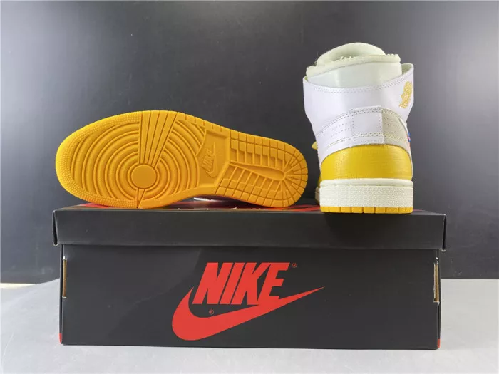 Rep Air Jordan 1 x Off-White NRG White Dark Powder Yellow-Cone AQ0818-149 0115