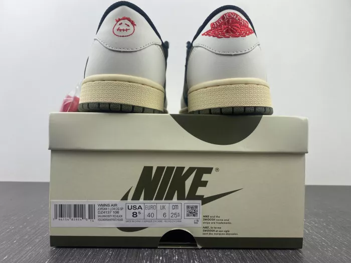 Cheap Travis Scott x Air Jordan 1 Low OG WMNS Olive DZ4137-106 0115