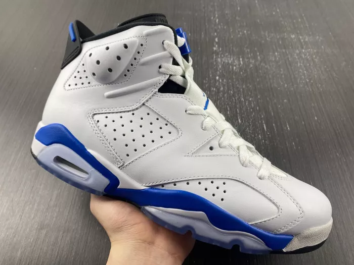 Rep Air Jordan 6 Retro Sport Blue (2014) 384664-107 0118