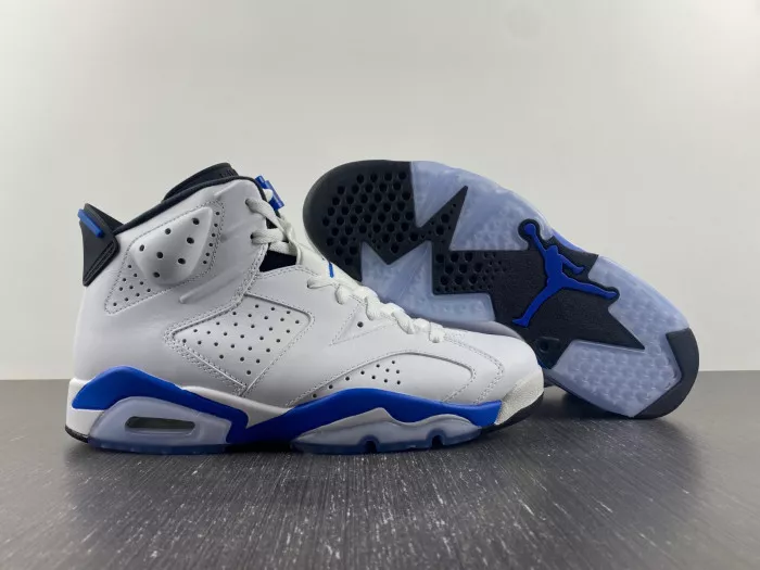 Rep Air Jordan 6 Retro Sport Blue (2014) 384664-107 0118