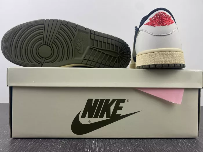 Cheap Travis Scott x Air Jordan 1 Low OG WMNS Olive DZ4137-106 0115