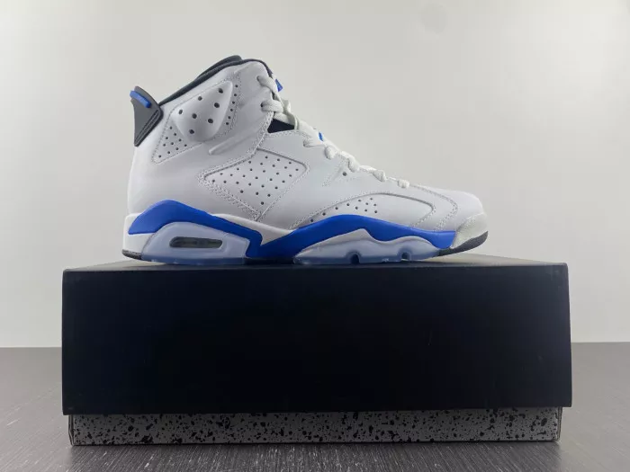 Rep Air Jordan 6 Retro Sport Blue (2014) 384664-107 0118