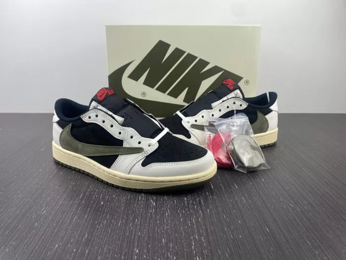 Cheap Travis Scott x Air Jordan 1 Low OG WMNS Olive DZ4137-106 0115