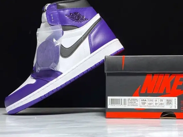 Rep High Air Court 1 555088-500 OG Jordan Purple 0208