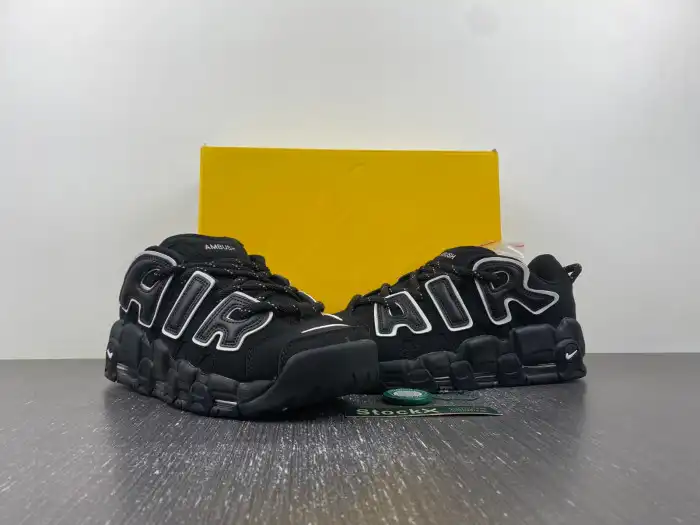 Cheap AMBUSH x Nike Air More Uptempo Low Black White FB1299-001 0206