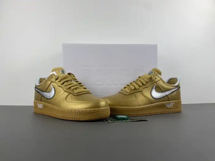 Cheap Nike Air Force 1 Low Off-White Gold AO4297-800 0203