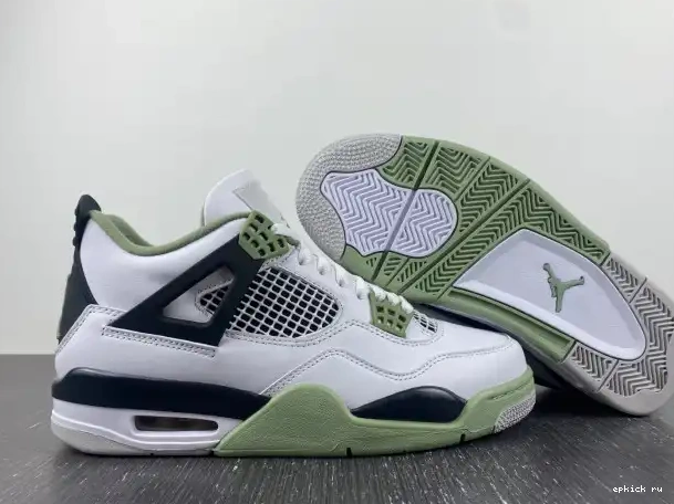 Cheap WMNS Jordan Air 4 Seafoam AQ9129-103 0214