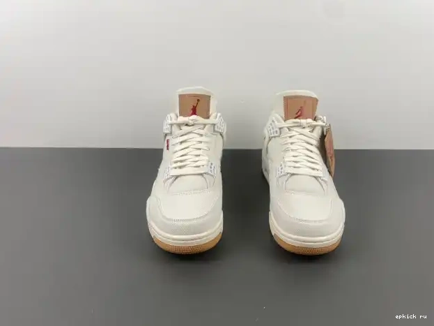 Cheap Air 4 Levi's 'White' Jordan AO2571-100 x 0209