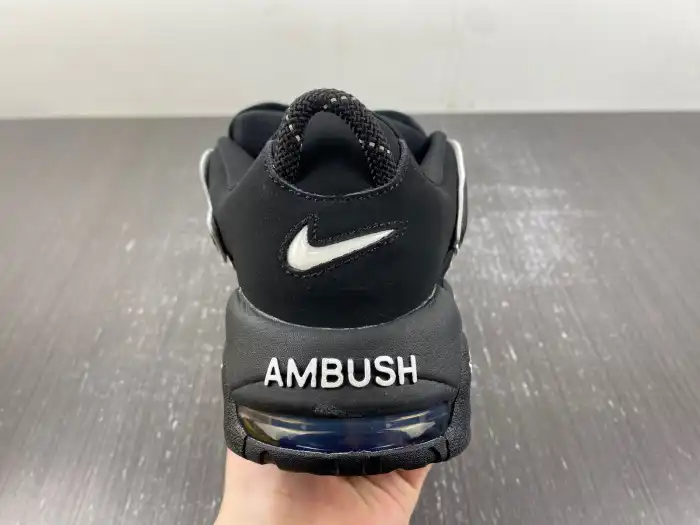 Cheap AMBUSH x Nike Air More Uptempo Low Black White FB1299-001 0206