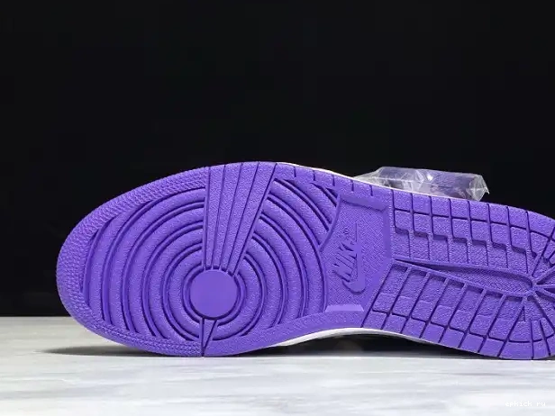 Rep High Air Court 1 555088-500 OG Jordan Purple 0208