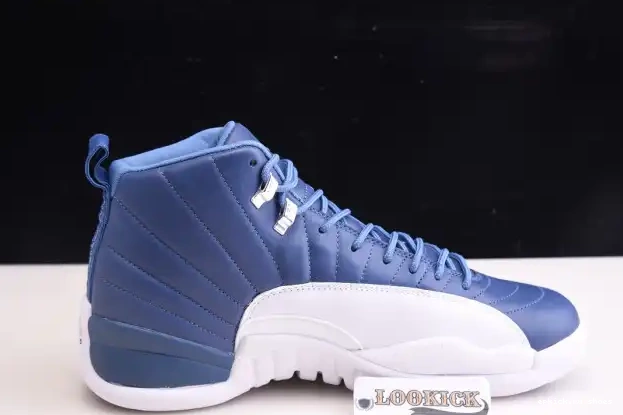 Cheap Stone Jordan 12 130690-404 Blue Retro Air 0216