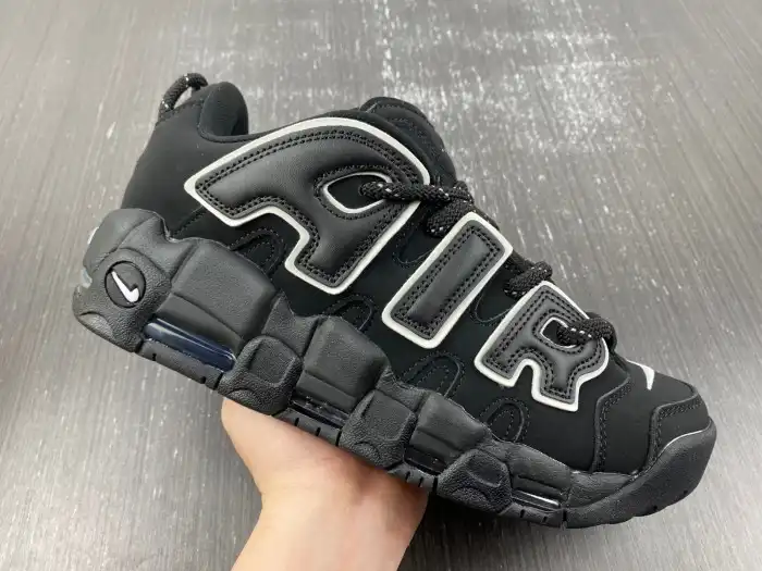 Cheap AMBUSH x Nike Air More Uptempo Low Black White FB1299-001 0206