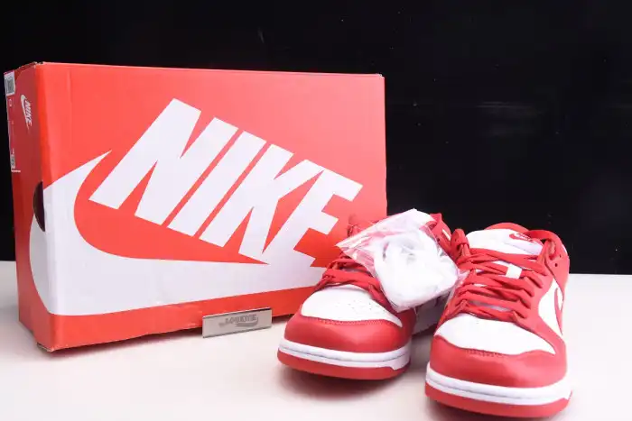 Cheap NIKE DUNK LOW UNIVERSITY RED WHITE CU1727-100 0203