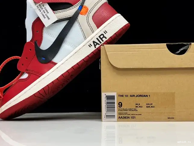 Rep Retro AA3834-101 Ten Chicago Air 1 Jordan The Off-White 0215