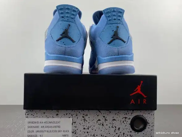 Cheap 4 Jordan HO12MNJDLS247 Retro UNC (PE) 0222