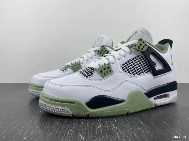 Cheap WMNS Jordan Air 4 Seafoam AQ9129-103 0214