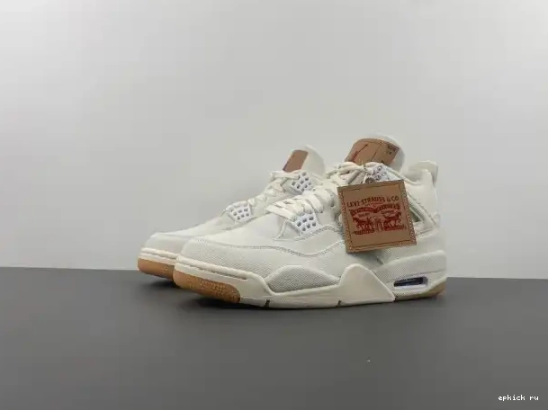 Cheap Air 4 Levi's 'White' Jordan AO2571-100 x 0209