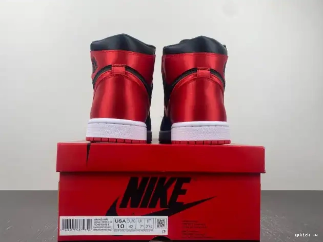 Rep Jordan Air Satin 1 WMNS OG Bred FD4810-061 High 0215