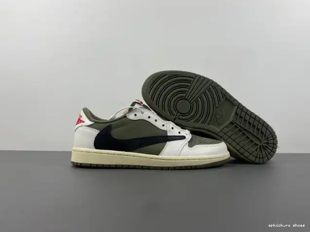 Cheap OG TRAVIS MEDIUM X AIR JORDAN SCOTT 1 OLIVE DM7866-200 LOW 0225