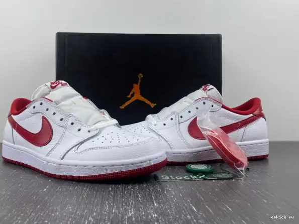 Rep White Red 1 705329-101 Jordan Low Varsity Retro 0220