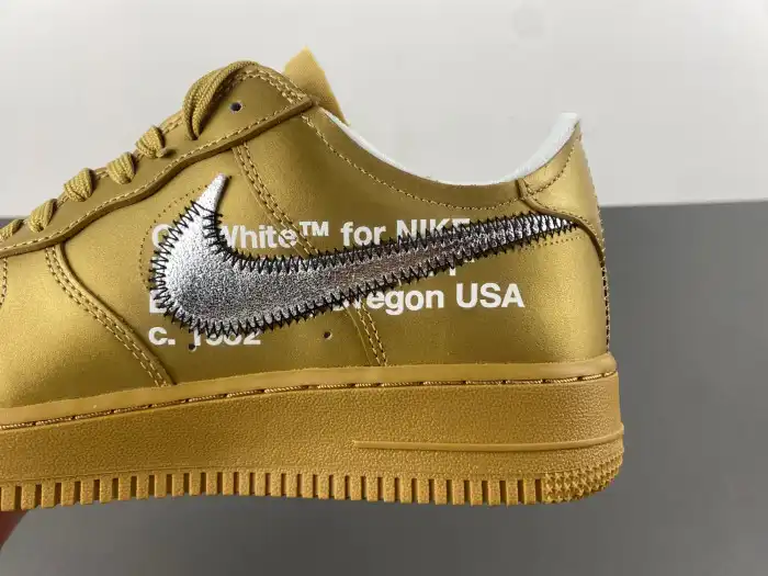 Cheap Nike Air Force 1 Low Off-White Gold AO4297-800 0203