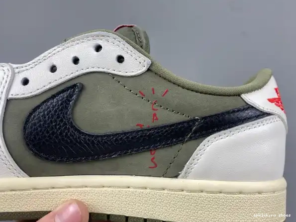 Cheap OG TRAVIS MEDIUM X AIR JORDAN SCOTT 1 OLIVE DM7866-200 LOW 0225