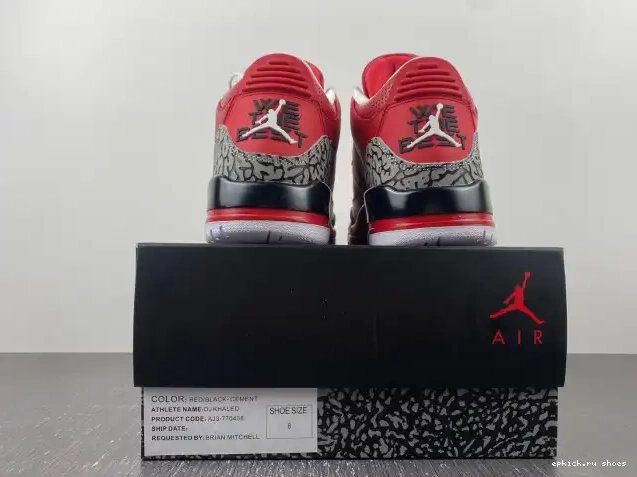 Rep DJ Retro 3 Grateful Air Jordan AJ3-770438 Khaled 0210