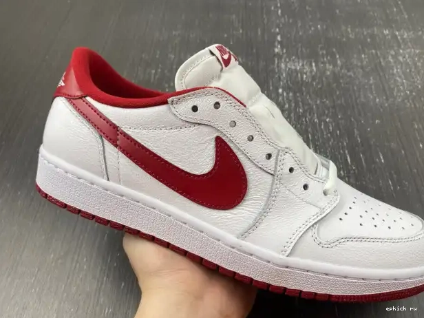 Rep White Red 1 705329-101 Jordan Low Varsity Retro 0220