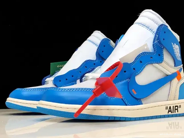 Cheap Blue Air Jordan Off-White UNC AQ0818-148 1 Powder 0213