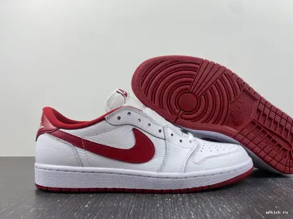 Rep White Red 1 705329-101 Jordan Low Varsity Retro 0220