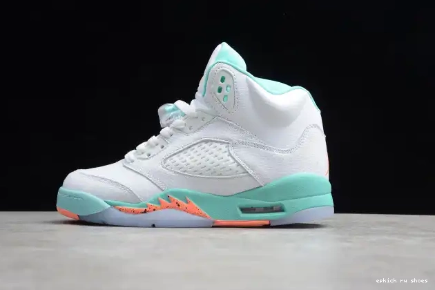 Cheap Jordan 5 440892-100 Air Aqua GS Light 0212