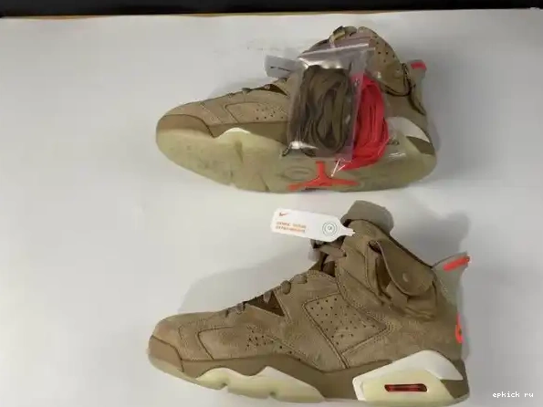 Rep 6 British Khaki Scott Jordan Retro DH0690-200 Air Travis 0317
