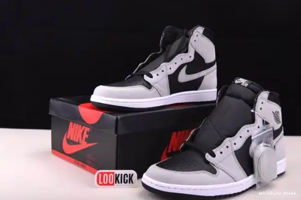 Rep High 1 Grey Jordan Light Black White Smoke Retro Air 555088-035 0319