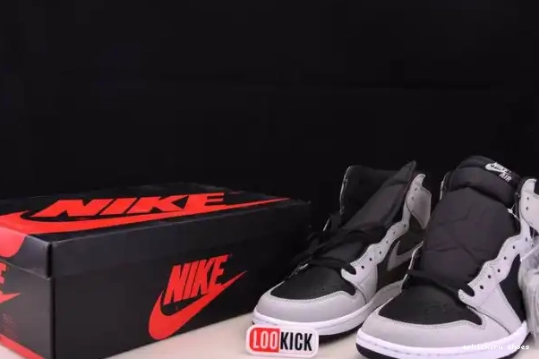 Rep High 1 Grey Jordan Light Black White Smoke Retro Air 555088-035 0319